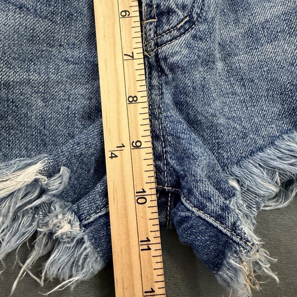 Free People Loving Good Vibrations Denim Shorts Cutoff Festival Coastal Cowgirl - Picture 5 of 5